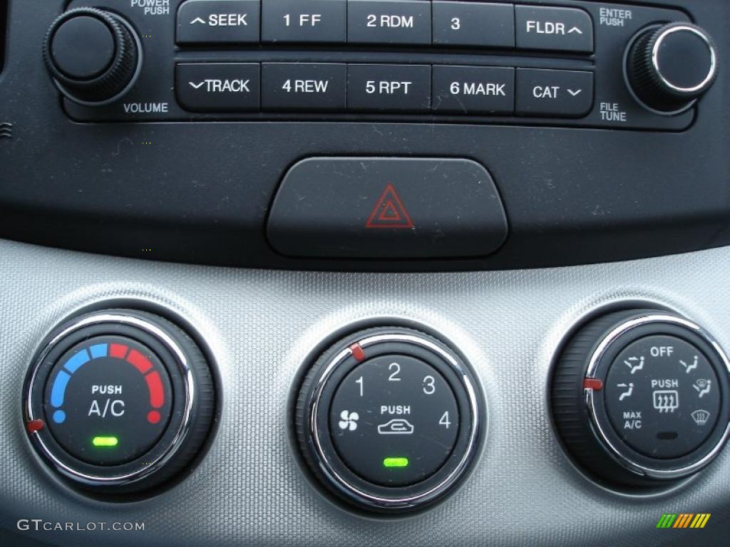 2009 Elantra GLS Sedan - Black Pearl / Gray photo #16