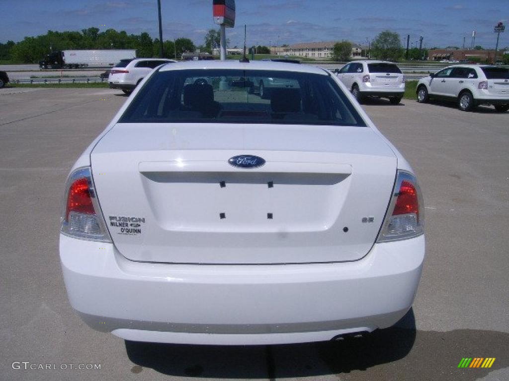 2008 Fusion SE - White Suede / Charcoal Black photo #4