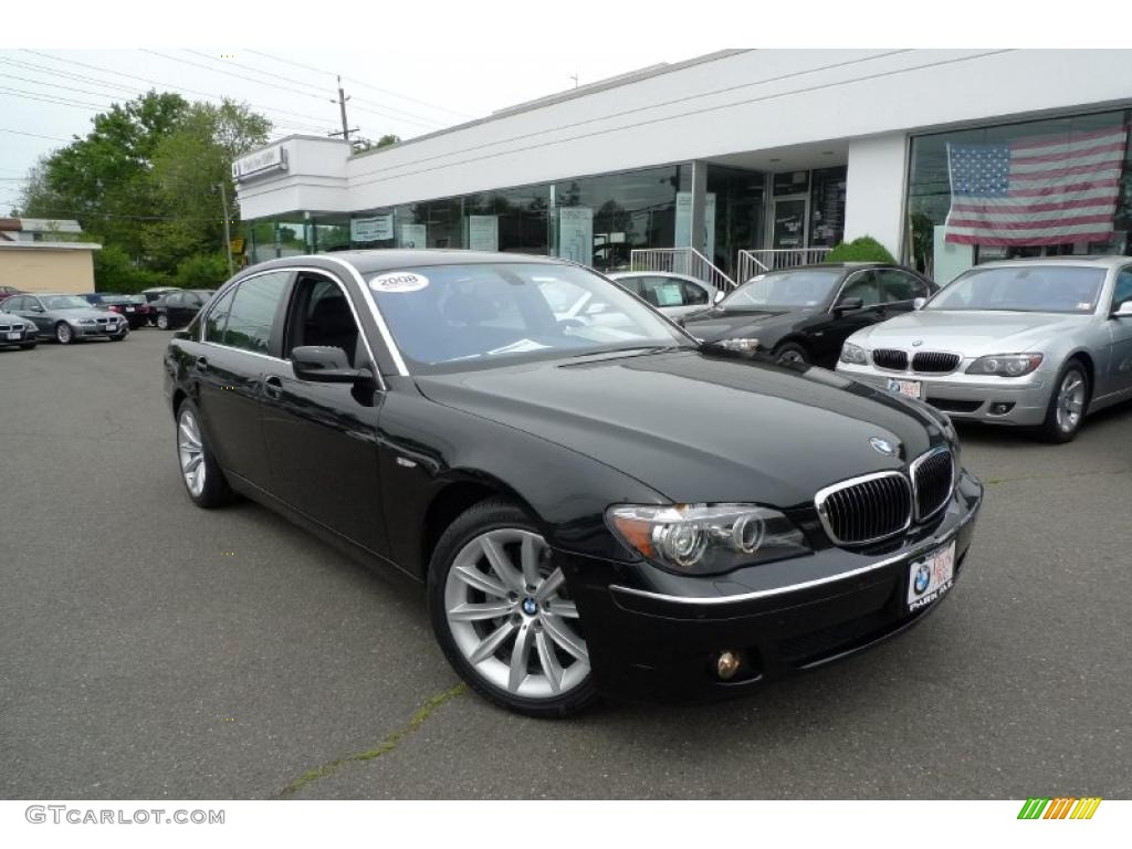 2008 7 Series 750Li Sedan - Jet Black / Black photo #1