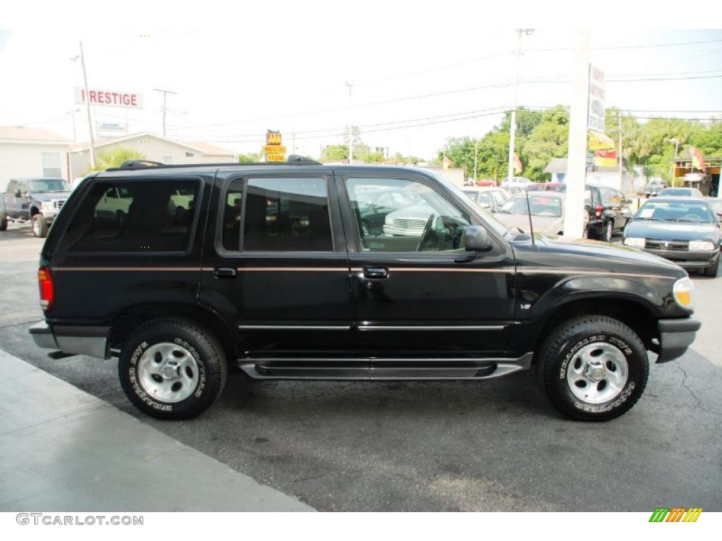 1998 Explorer XLT 4x4 - Ebony Black / Medium Prairie Tan photo #2