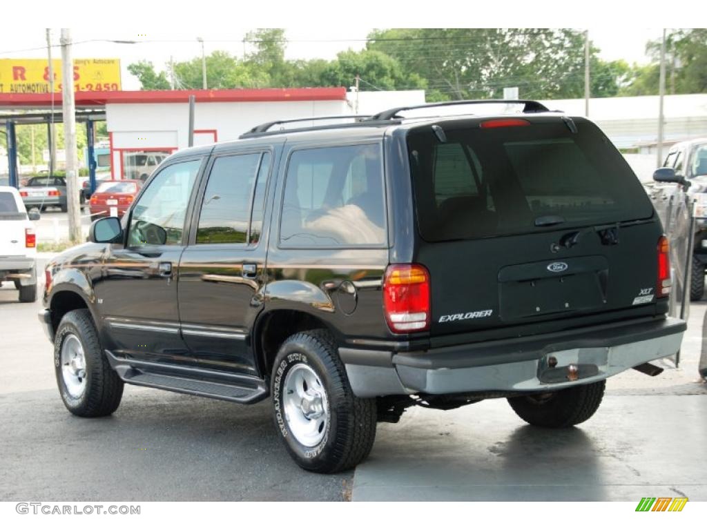 1998 Explorer XLT 4x4 - Ebony Black / Medium Prairie Tan photo #3