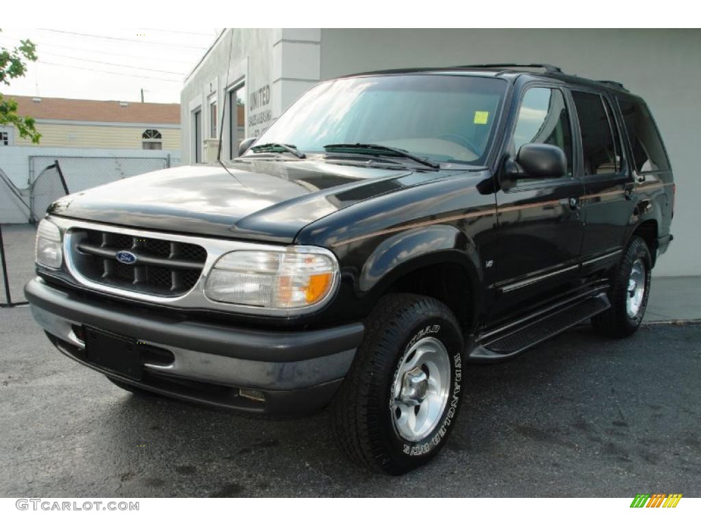 1998 Explorer XLT 4x4 - Ebony Black / Medium Prairie Tan photo #7