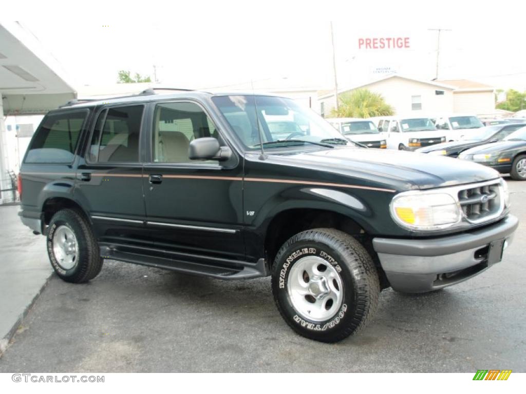 1998 Explorer XLT 4x4 - Ebony Black / Medium Prairie Tan photo #8