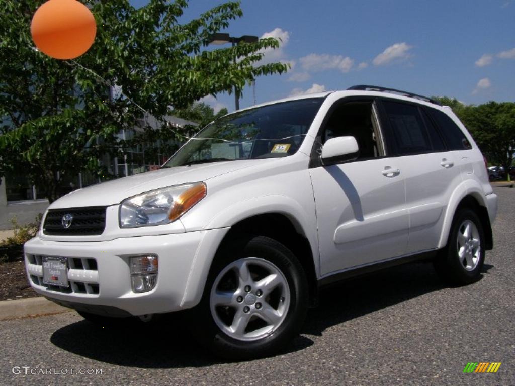 2003 RAV4 4WD - Frosted White Pearl / Gray photo #1