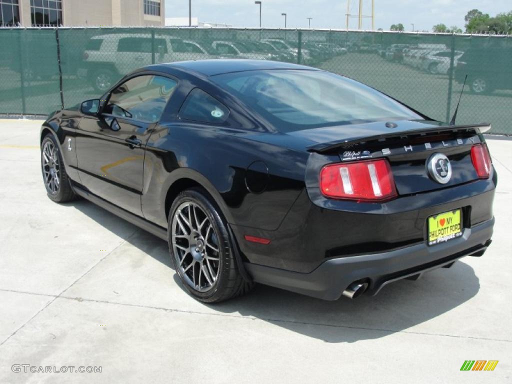 2011 Mustang Shelby GT500 SVT Performance Package Coupe - Ebony Black / Charcoal Black/Black photo #5