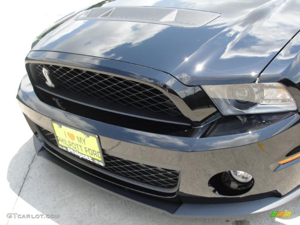 2011 Mustang Shelby GT500 SVT Performance Package Coupe - Ebony Black / Charcoal Black/Black photo #12