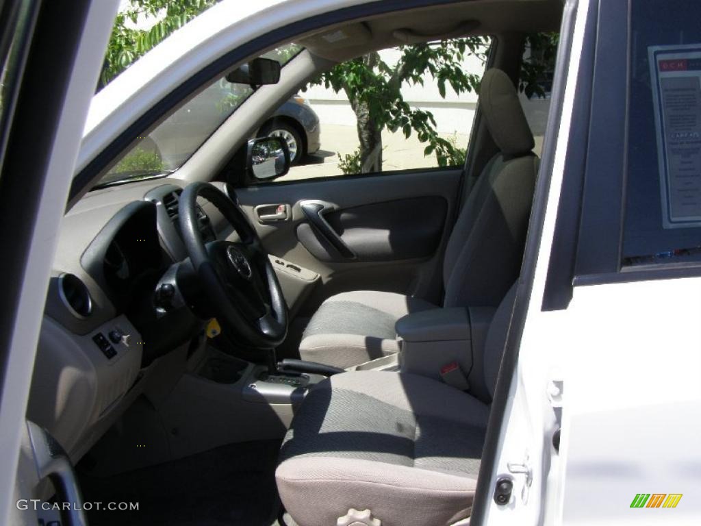 2003 RAV4 4WD - Frosted White Pearl / Gray photo #27