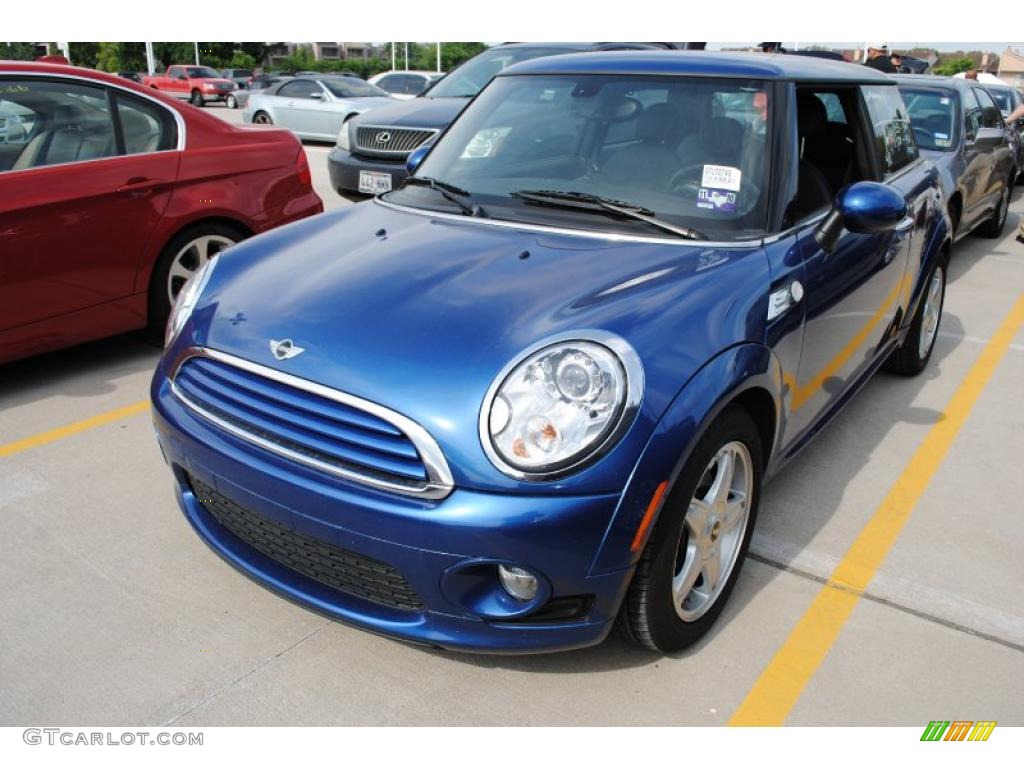 2009 Cooper Hardtop - Lightning Blue Metallic / Black/Grey photo #1