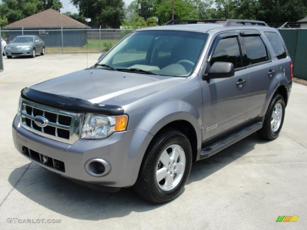 2008 Escape XLS - Tungsten Grey Metallic / Stone photo #7