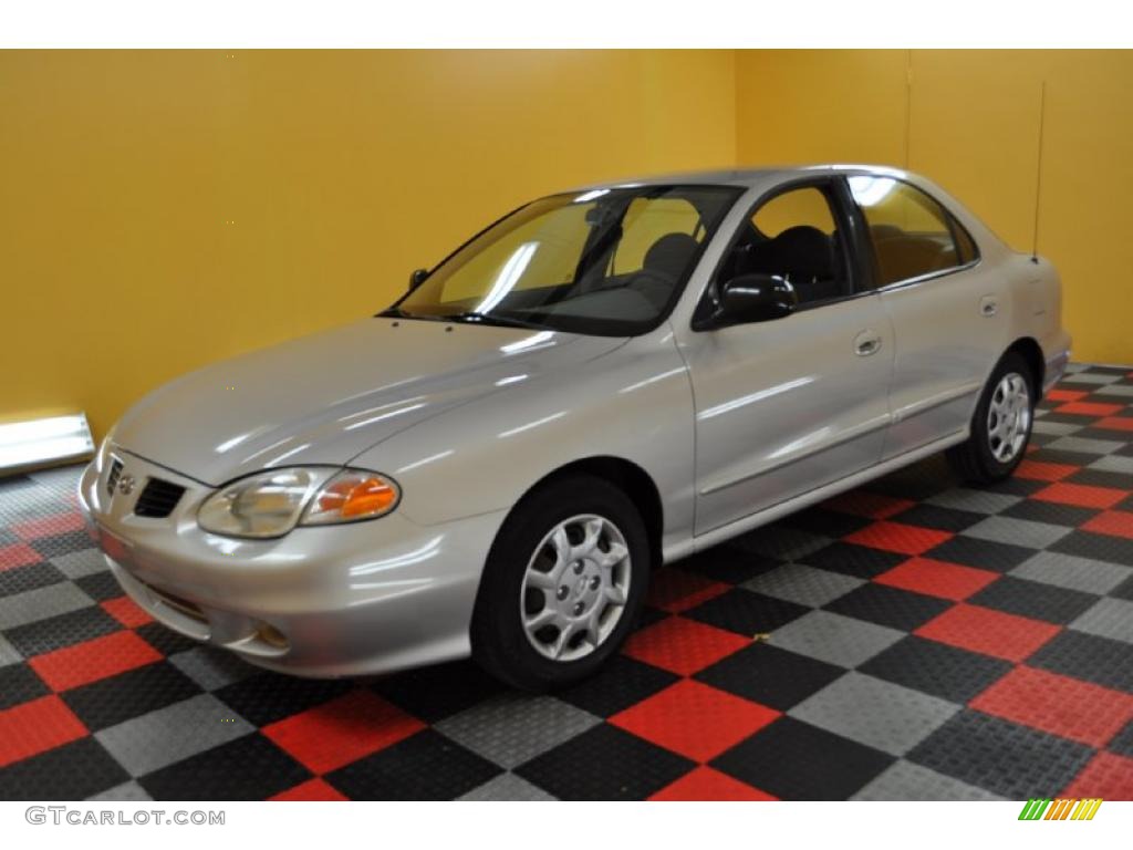1999 Elantra GL Sedan - Slate Gray / Gray photo #3