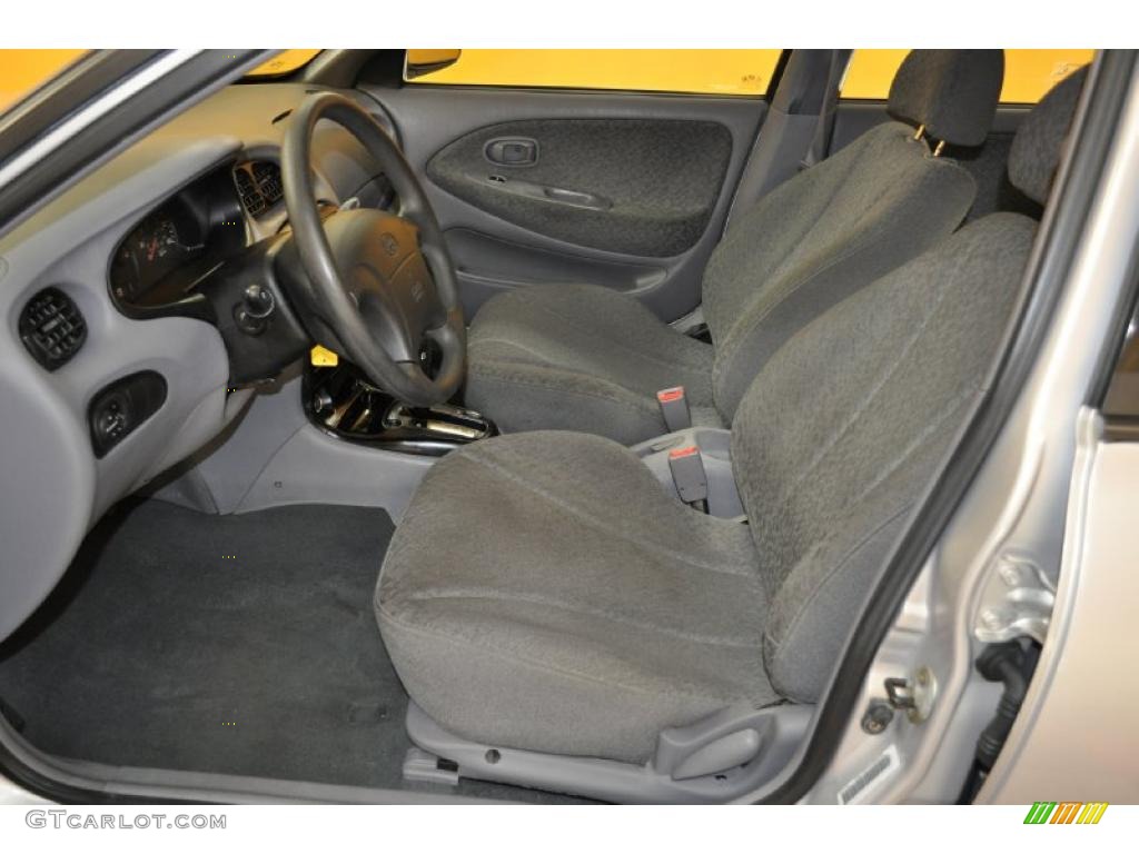 1999 Elantra GL Sedan - Slate Gray / Gray photo #11