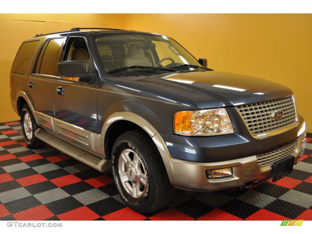 2003 Expedition Eddie Bauer 4x4 - Medium Wedgewood Blue Metallic / Medium Parchment photo #1