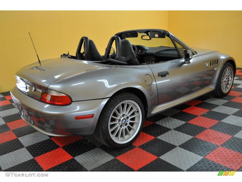 2002 Z3 3.0i Roadster - Sterling Gray Metallic / Black photo #2