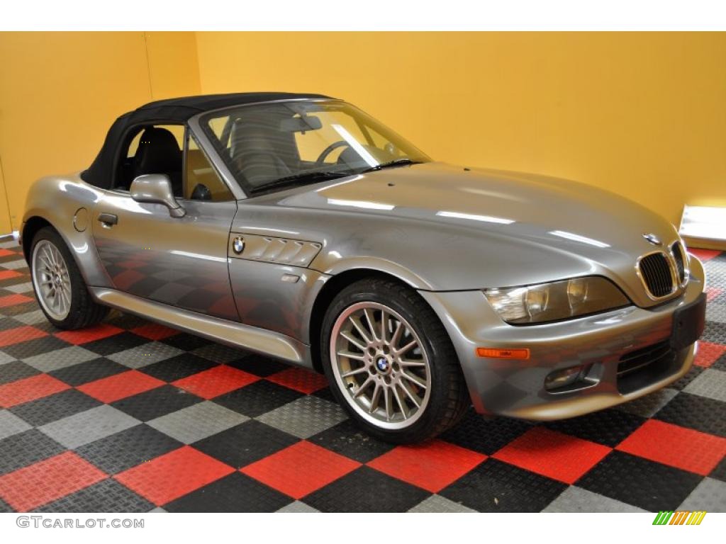 2002 Z3 3.0i Roadster - Sterling Gray Metallic / Black photo #3