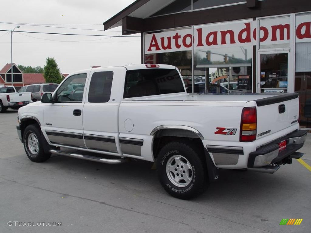 2000 Silverado 1500 Z71 Extended Cab 4x4 - Summit White / Medium Gray photo #5