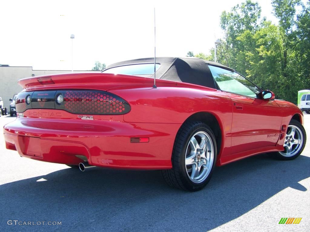 2002 Firebird Trans Am WS-6 Convertible - Bright Red / Ebony Black photo #4