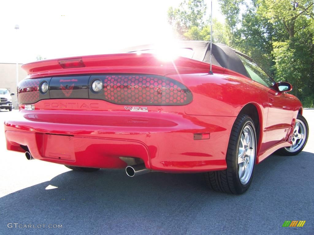 2002 Firebird Trans Am WS-6 Convertible - Bright Red / Ebony Black photo #5