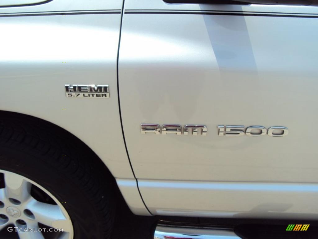 2006 Ram 1500 SLT Quad Cab - Bright Silver Metallic / Medium Slate Gray photo #2