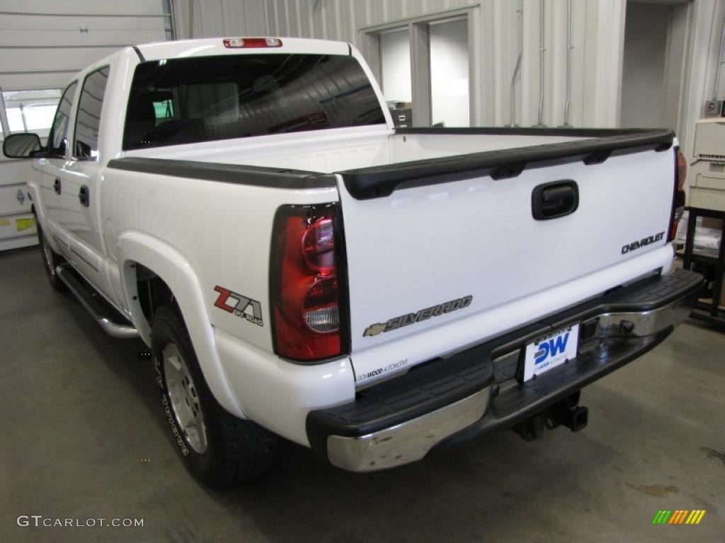 2005 Silverado 1500 Z71 Crew Cab 4x4 - Summit White / Medium Gray photo #6