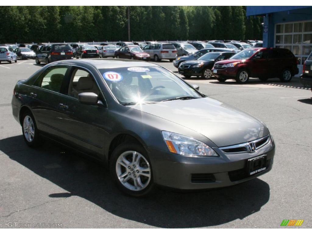 2007 Accord EX-L Sedan - Carbon Bronze Pearl / Ivory photo #3