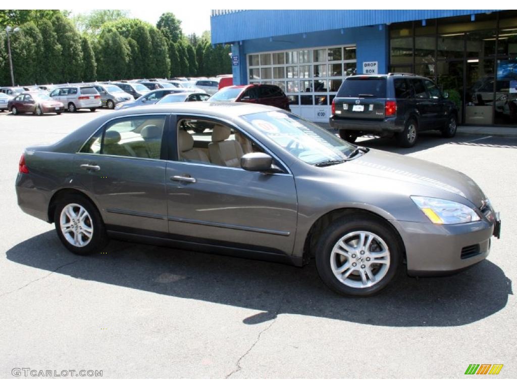 2007 Accord EX-L Sedan - Carbon Bronze Pearl / Ivory photo #4