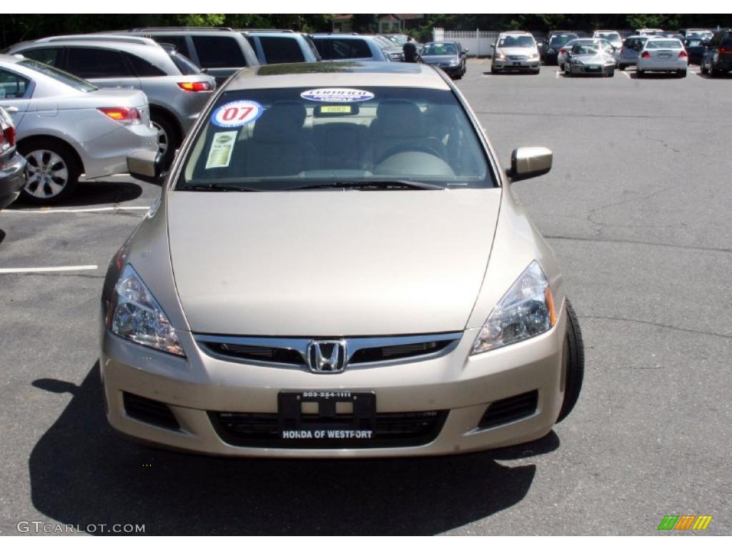 2007 Accord EX-L V6 Sedan - Desert Mist Metallic / Ivory photo #2