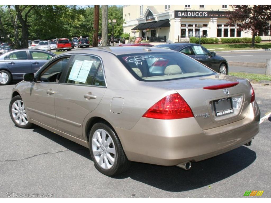 2007 Accord EX-L V6 Sedan - Desert Mist Metallic / Ivory photo #8