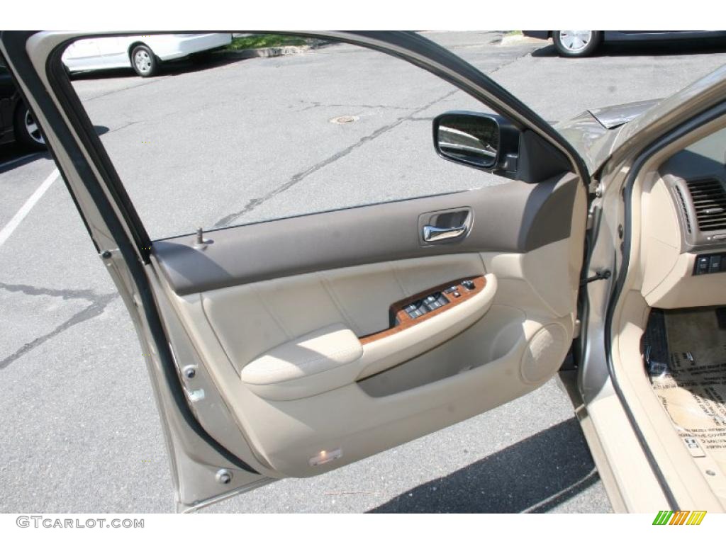 2007 Accord EX-L V6 Sedan - Desert Mist Metallic / Ivory photo #13