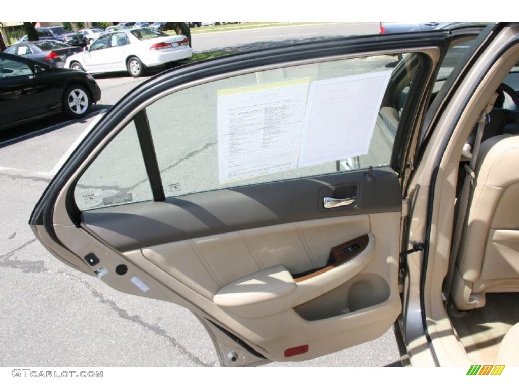 2007 Accord EX-L V6 Sedan - Desert Mist Metallic / Ivory photo #14