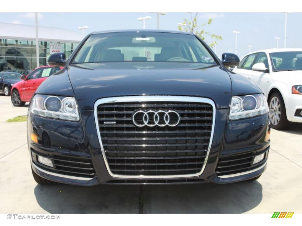 2010 A6 3.0 TFSI quattro Sedan - Night Blue Pearl Effect / Cardamom Beige photo #2