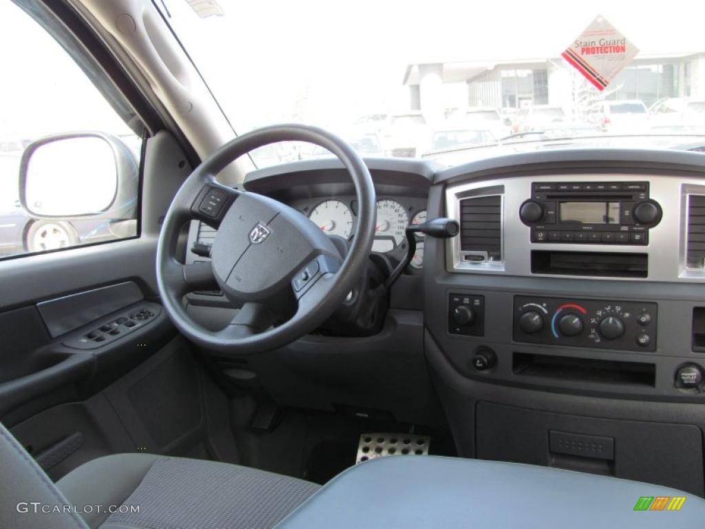 2007 Ram 1500 SLT Quad Cab 4x4 - Bright Silver Metallic / Medium Slate Gray photo #10