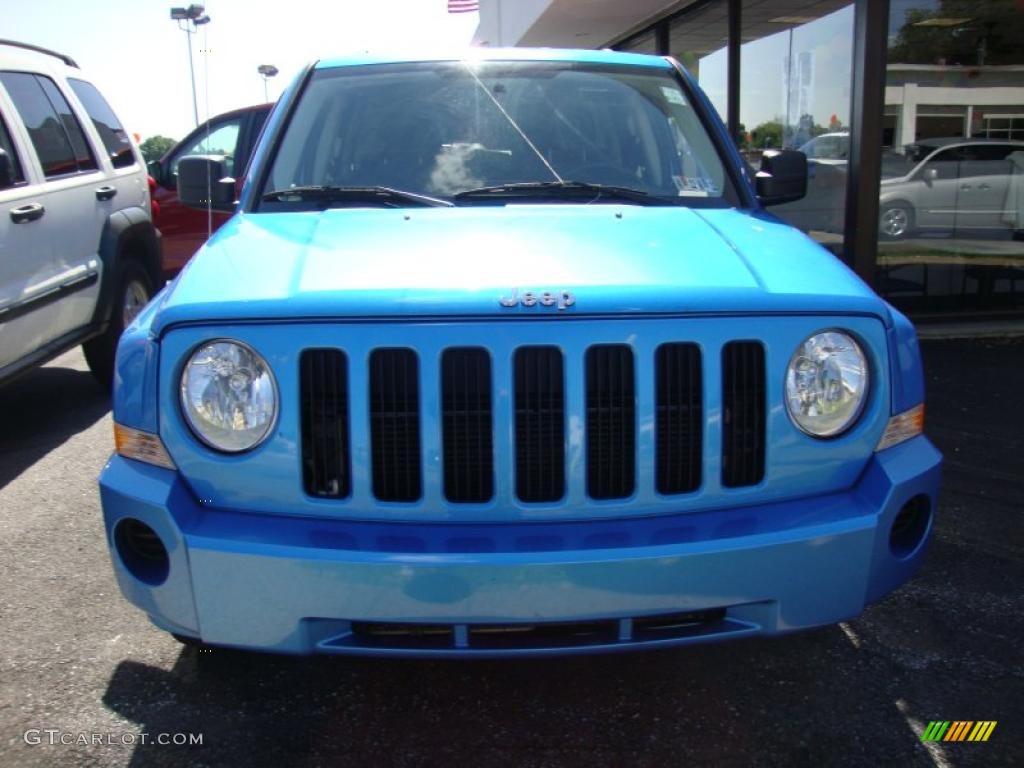 2008 Patriot Sport 4x4 - Surf Blue Pearl / Dark Slate Gray photo #3