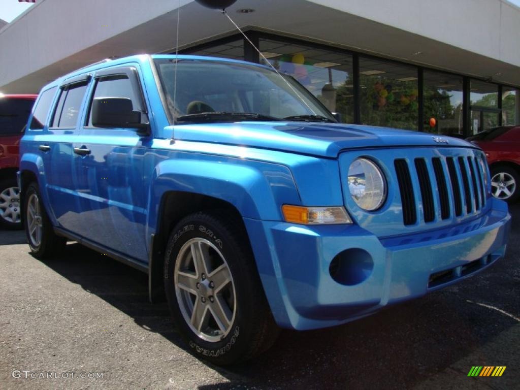 2008 Patriot Sport 4x4 - Surf Blue Pearl / Dark Slate Gray photo #5