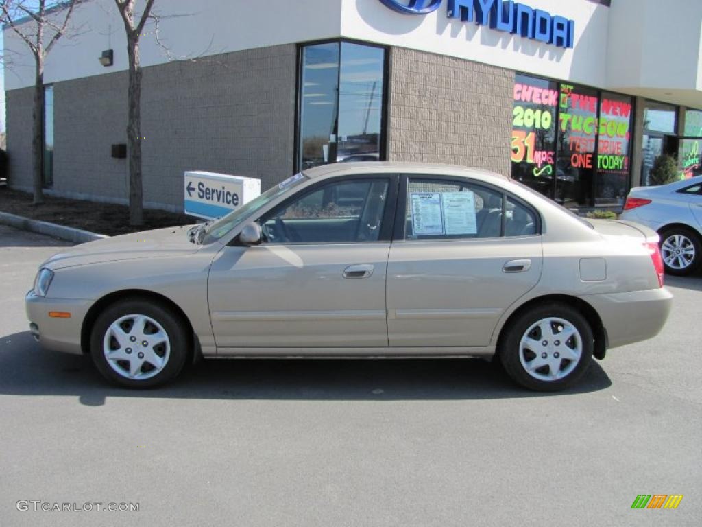 2006 Elantra GLS Sedan - Champagne Beige / Beige photo #2