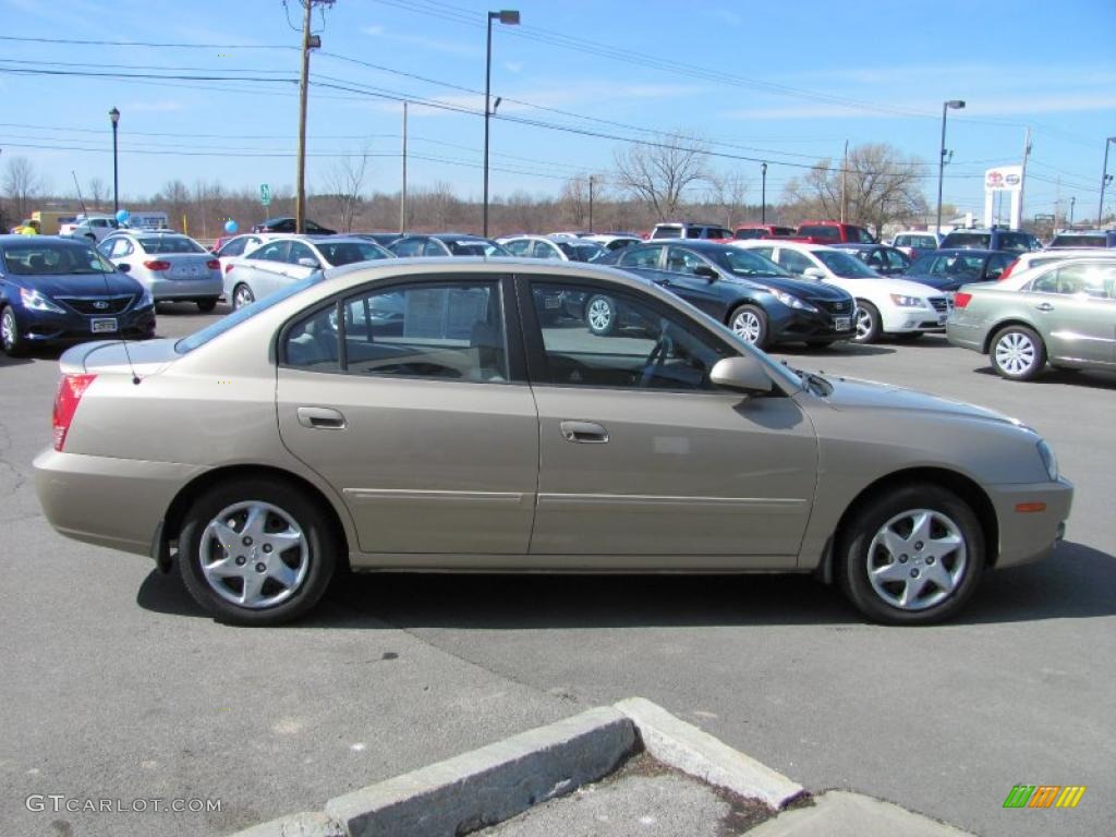 2006 Elantra GLS Sedan - Champagne Beige / Beige photo #4