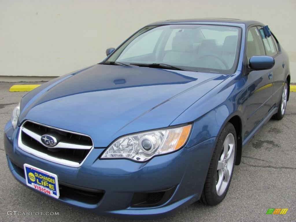 2008 Legacy 2.5i Sedan - Newport Blue Pearl / Warm Ivory photo #1