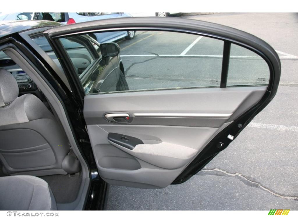 2007 Civic EX Sedan - Nighthawk Black Pearl / Gray photo #15