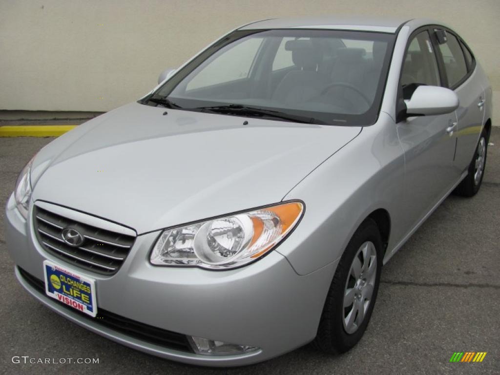 2009 Elantra GLS Sedan - Quicksilver / Gray photo #1