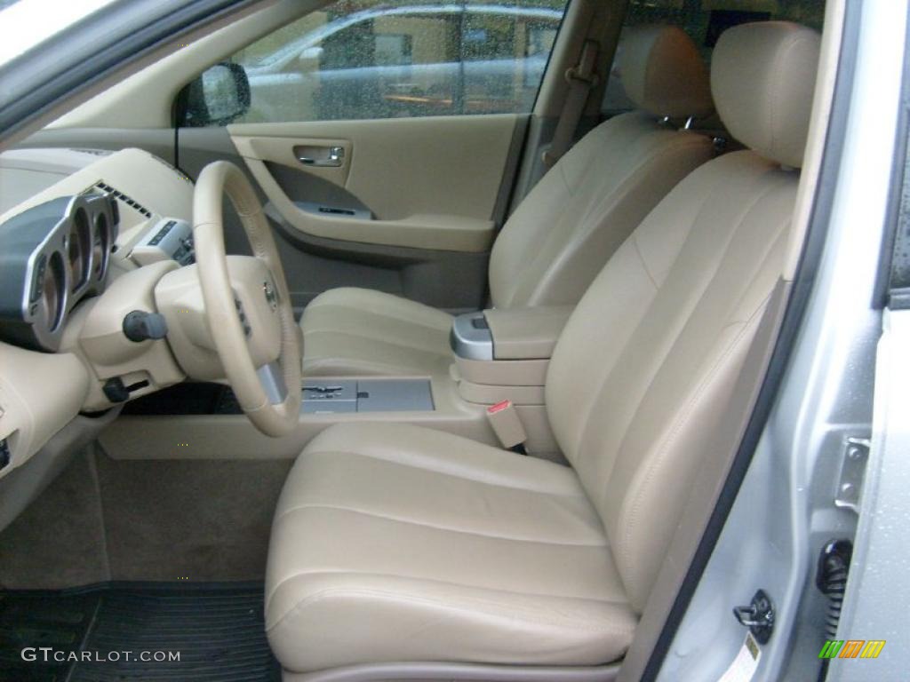 2007 Murano SL AWD - Brilliant Silver Metallic / Cafe Latte photo #9