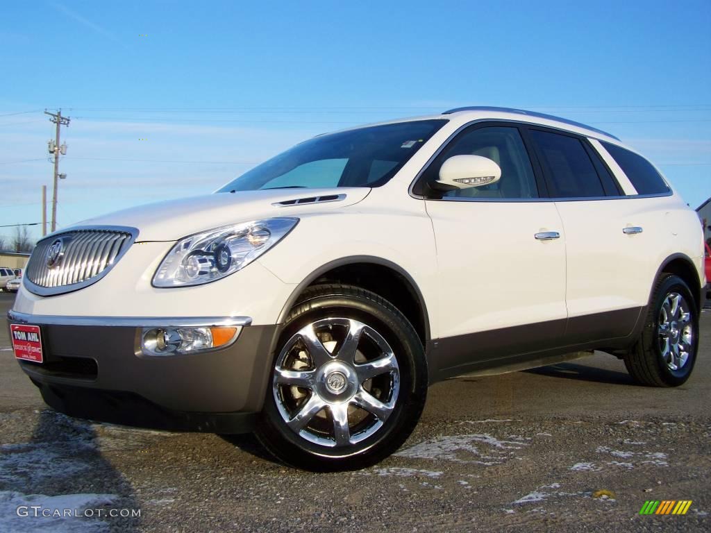 2008 Enclave CXL - White Opal / Titanium/Dark Titanium photo #1