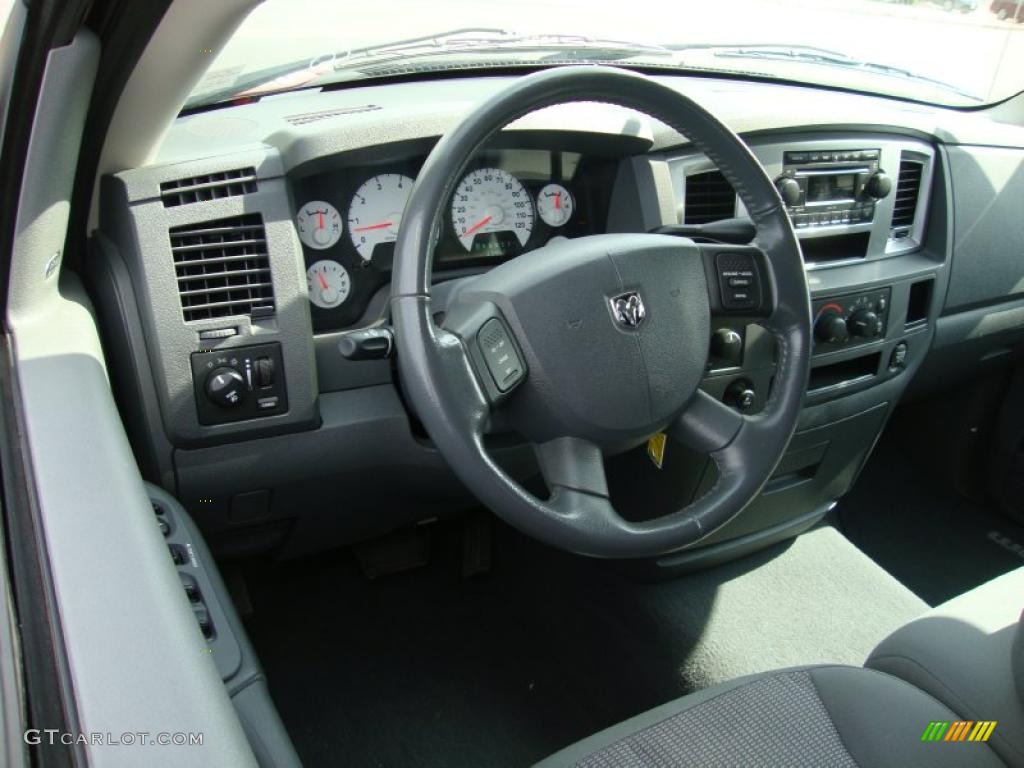 2007 Ram 1500 Big Horn Edition Quad Cab 4x4 - Inferno Red Crystal Pearl / Medium Slate Gray photo #11