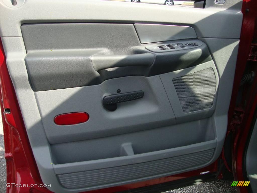 2007 Ram 1500 Big Horn Edition Quad Cab 4x4 - Inferno Red Crystal Pearl / Medium Slate Gray photo #13
