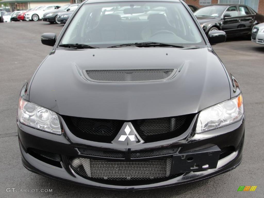 2005 Lancer Evolution VIII - Black Pearl Metallic / Black photo #2