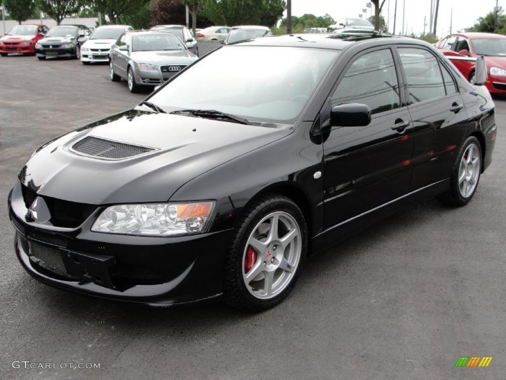 2005 Lancer Evolution VIII - Black Pearl Metallic / Black photo #3