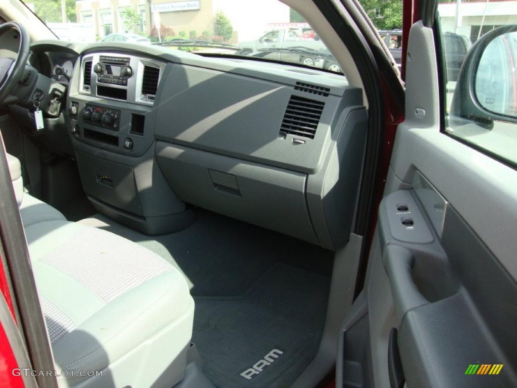 2007 Ram 1500 Big Horn Edition Quad Cab 4x4 - Inferno Red Crystal Pearl / Medium Slate Gray photo #16