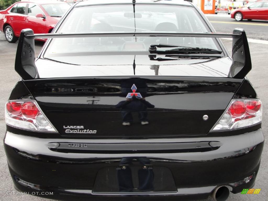 2005 Lancer Evolution VIII - Black Pearl Metallic / Black photo #5