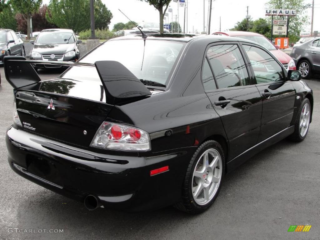 2005 Lancer Evolution VIII - Black Pearl Metallic / Black photo #6