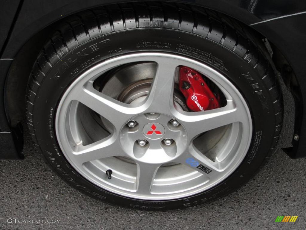 2005 Lancer Evolution VIII - Black Pearl Metallic / Black photo #13