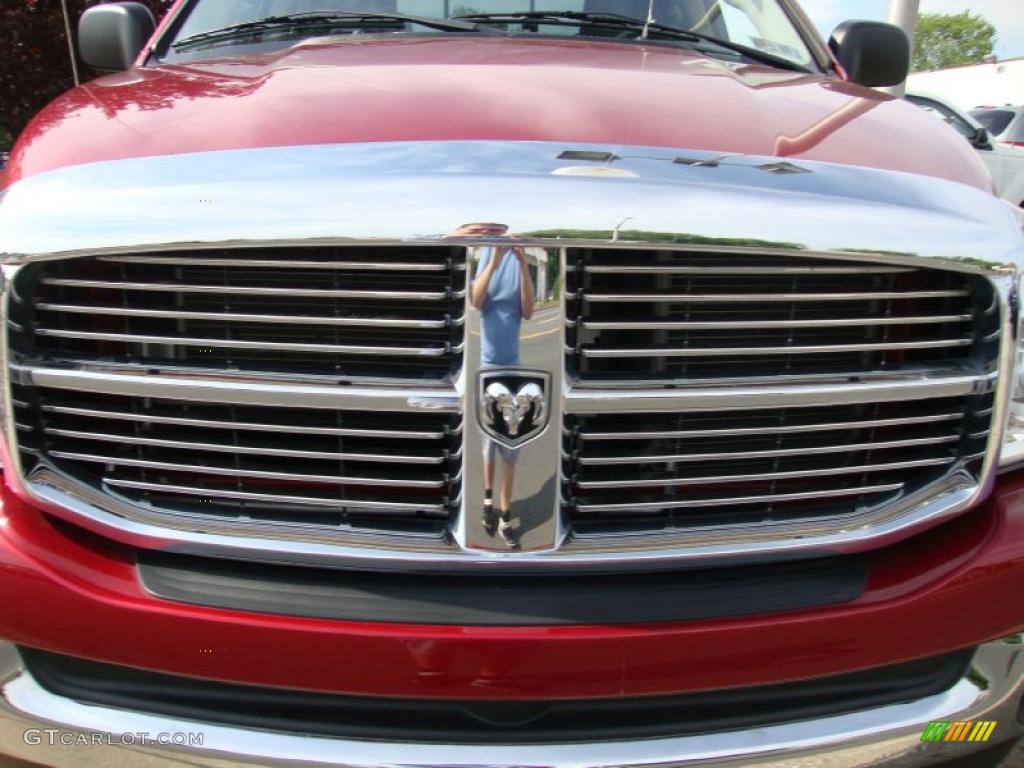 2007 Ram 1500 Big Horn Edition Quad Cab 4x4 - Inferno Red Crystal Pearl / Medium Slate Gray photo #29