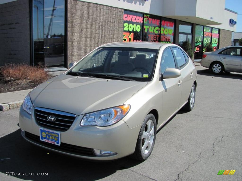 2007 Elantra SE Sedan - Laguna Sand Beige / Beige photo #1